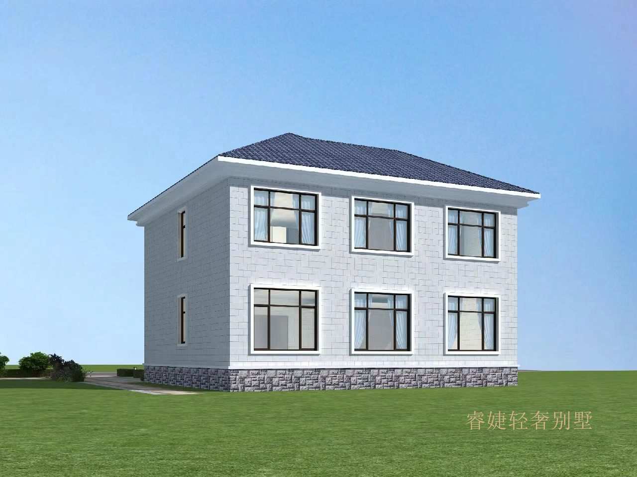 非常火的簡歐風(fēng)格二層小別墅(圖4)